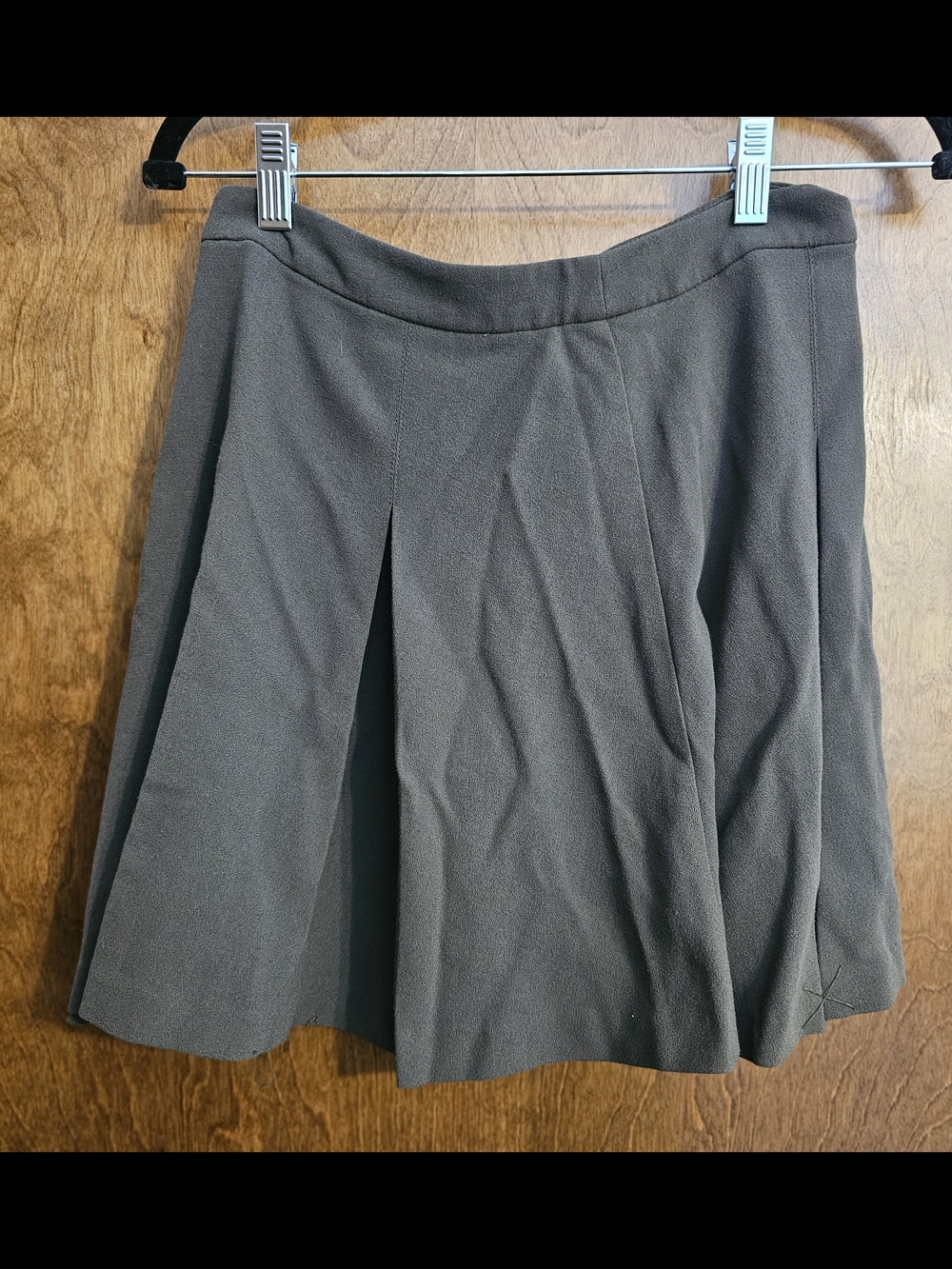 Forever 21 Dark Green Pleated Mini Skirt